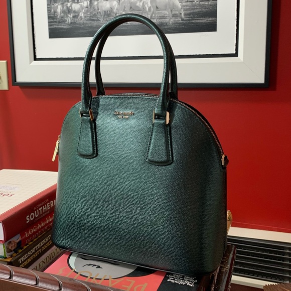 Kate Spade NWT Dark Green Satchel Bag - Picture 4 of 8